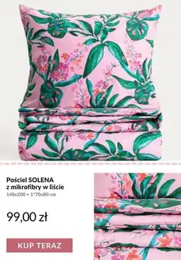 Homla Pościel Solena z mikrofibry w liście oferta