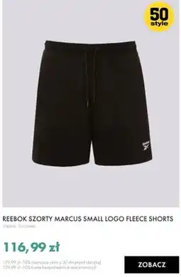 50style Spodenki męskie Reebok Marcus Small Logo Fleece Shorts oferta