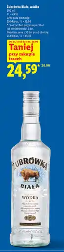 Lidl Wódka Żubrówka oferta