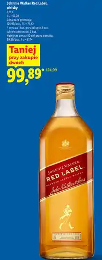 Lidl Whisky Red Label oferta