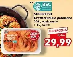 Kaufland Superfish Krewetki białe gotowane oferta