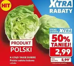 Kaufland Polska sałata lodowa oferta