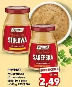Kaufland Prymat Musztarda różne rodzaje oferta