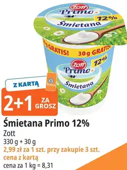 E.Leclerc Śmietana Primo 12% Zott oferta