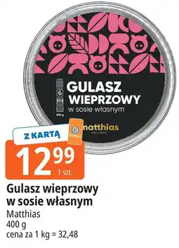 E.Leclerc Gulasz wieprzowy w sosie własnym Matthias oferta