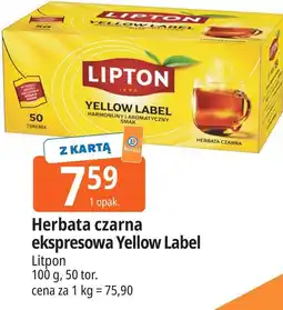E.Leclerc Herbata czarna ekspresowa Yellow Label Lipton oferta