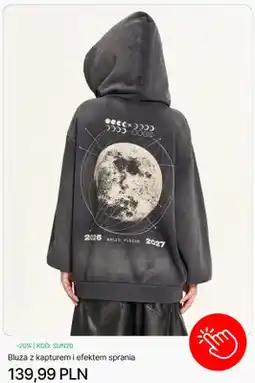 Cropp Bluza z kapturem i efektem sprania Cropp oferta