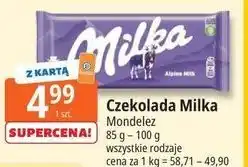 E.Leclerc Czekolada alpine milk Milka oferta