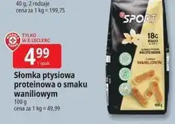 E.Leclerc Słomka ptysiowa proteinowa o smaku waniliowym Wiodąca Marka Sport oferta