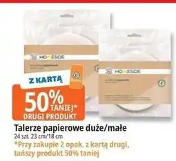 E.Leclerc Talerze papierowe okrągłe 18 cm Homeside oferta