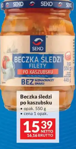 Makro Seko Beczka śledzi po kaszubsku oferta