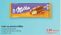 Makro Milka Lody na patyku Caramel Crunch oferta