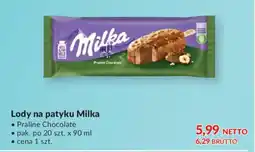Makro Milka Lody na patyku Praline Chocolate oferta
