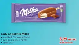 Makro Milka Lody na patyku Vanilla & Chocolate Swirl oferta