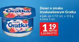 Makro Danone Gratka Deser o smaku truskawkowym oferta