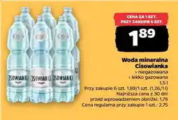 Netto Woda mineralna CISOWIANKA oferta