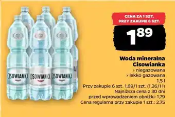Woda mineralna CISOWIANKA