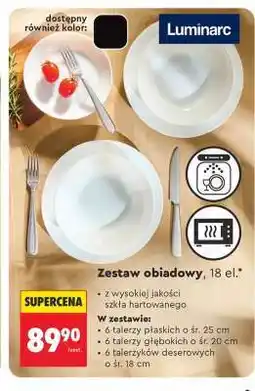 Biedronka Zestaw obiadowy, 18 el oferta