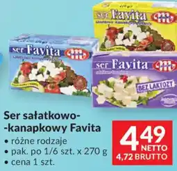 Makro Mlekovita Ser sałatkowo-kanapkowy Favita oferta