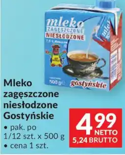 Makro Gostyńskie Mleko zagęszczone niesłodzone oferta