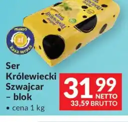 Makro Szwajcar Ser Królewiecki - blok oferta