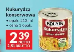 Makro Rolnik Kukurydza konserwowa oferta