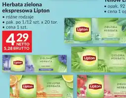 Makro Lipton Herbata zielona ekspresowa oferta