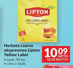 Makro Lipton Herbata czarna ekspresowa Yellow Label oferta