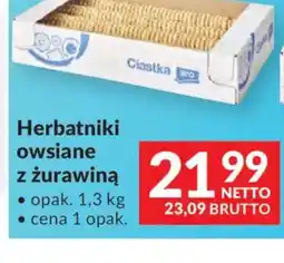 Makro Aro Herbatniki owsiane z żurawiną oferta