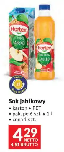 Makro Hortex Sok jabłkowy oferta
