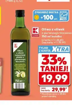 Kaufland Oliwa z oliwek z pierwszego tłoczenia K-Classic oferta