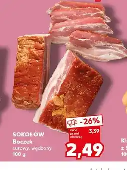 Kaufland Boczek surowy wędzony Sokołów oferta