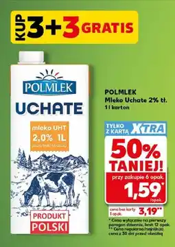 Kaufland Mleko UHT Uchate 2% Polmlek oferta