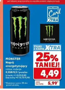 Kaufland Napój energetyzujący Monster oferta