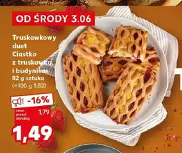Kaufland Ciastko z truskawką i budyniem Truskawkowy duet oferta