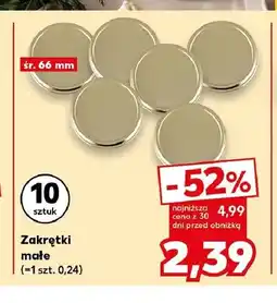 Kaufland Zakrętki małe śr. 66 mm 10-pak oferta