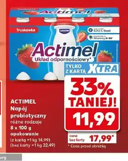 Kaufland Napój probiotyczny Actimel truskawka oferta