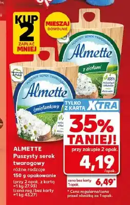 Kaufland Serek twarogowy puszysty Almette z ziołami oferta