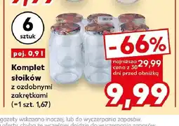 Kaufland Komplet słoików z ozdobnymi zakrętkami 6-pak oferta