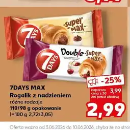 Kaufland Rogalik z nadzieniem 7Days Super Max oferta
