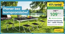 ERLI Zestaw turystyczny 5w1 stolik 4 krzesła oferta