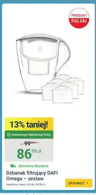 ERLI Dzbanek filtrujący DAFI Omega – zestaw oferta