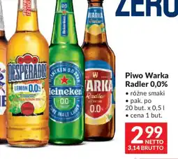 Makro Warka Radler Piwo 0,0% oferta