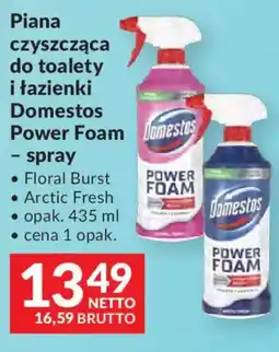 Makro Domestos Power Foam Piana czyszcząca do toalety i łazienki - spray oferta