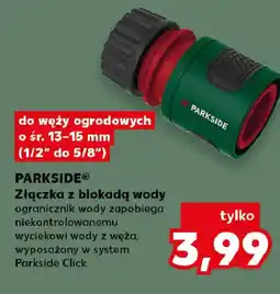 Kaufland Parkside Złączka z blokadą wody oferta