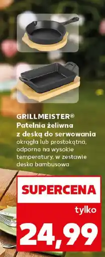 Kaufland Grillmeister Patelnia żeliwna z deską do serwowania oferta