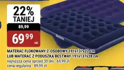 bi1 Bestway Materac flokowany 2-osobowy lub materac z poduszką oferta