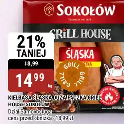 bi1 Sokołów Kiełbasa śląska duża paczka Grill House oferta