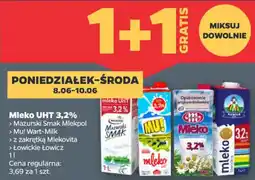 Netto Mleko UHT 3,2% Mazurski Smak, Mu!, Mlekovita, Łowickie oferta