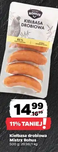 Netto Mistrz Rohus Kiełbasa drobiowa oferta